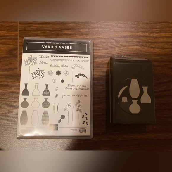 Stampin’ Up Varied Vases Stamps + Punch - Picture 1 of 4